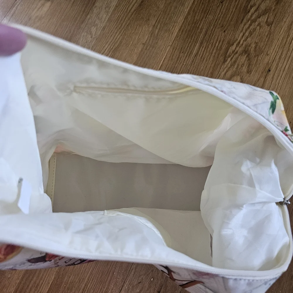 Miami Beach Vacation Postcard Print Zippered Shoulder Bag NWOT - Picture 4 of 12